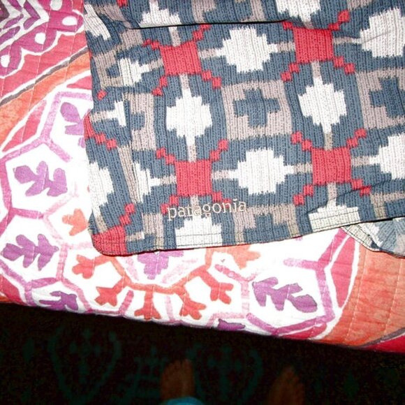 Vintage PATAGONIA Swim Trunks Size 31 SHORTS River Baggie HYBRID Performance 90s - Picture 10 of 11